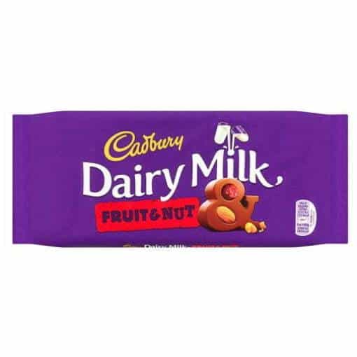 Cadbury Fruit and Nut 110g Brits R U.S.