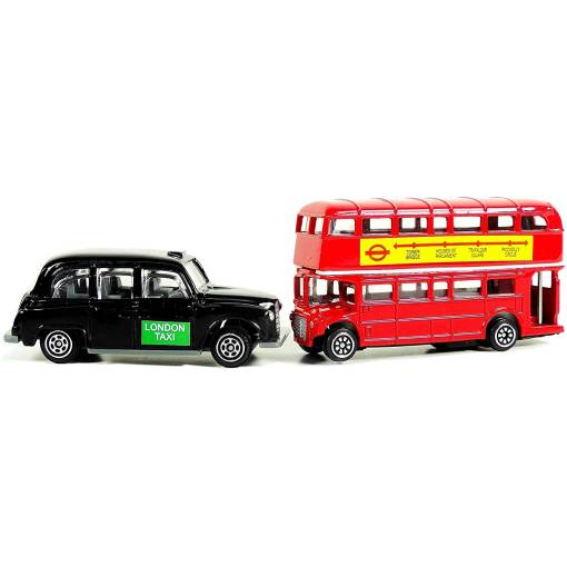 London Bus and London Taxi Set - Diecast Metal – Brits R U.S.