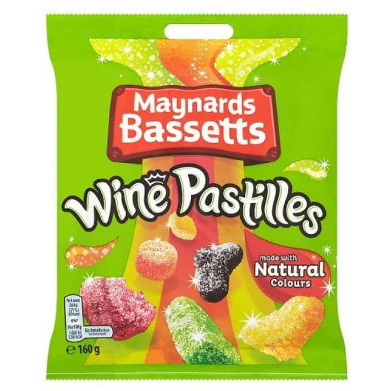 Maynards Bassetts Wine Pastilles Brits R U.S.