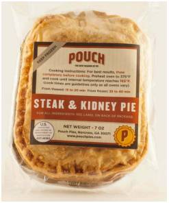 Pouch Steak Kidney Pie
