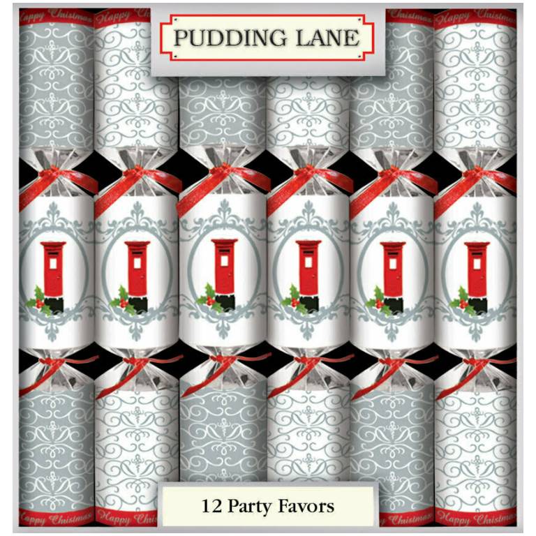 Pudding Lane Pillar Box Christmas Crackers Brits R U.S.