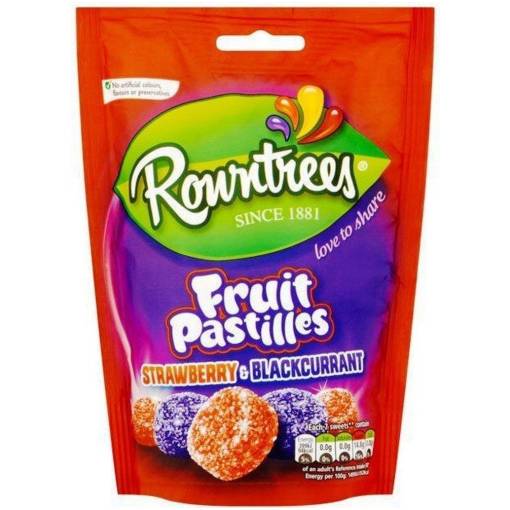 Rowntrees Fruit Pastilles Strawberry & Blackcurrant – Brits R U.S.