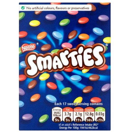 Smarties Carton