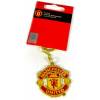 man utd metal crest keyring