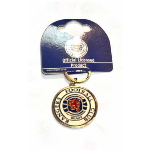 rangers fc crest keyring