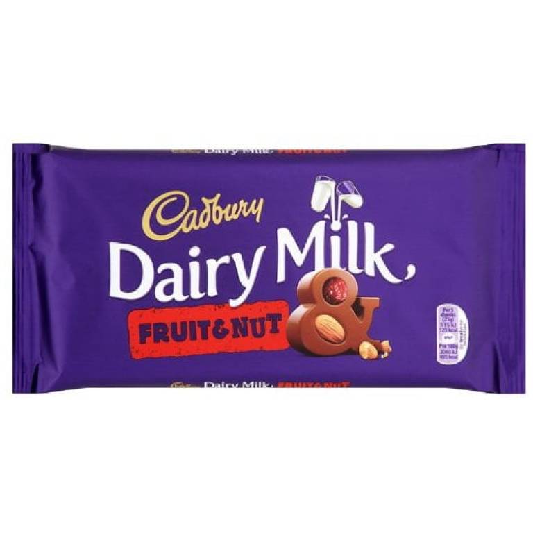 Cadbury Fruit and Nut 180g Brits R U.S.