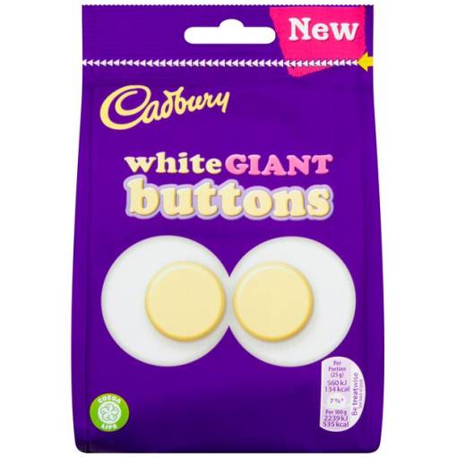 CDM Giant White Buttons