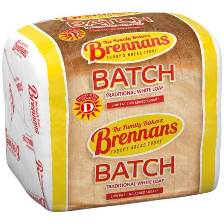 Brennans Sliced White Batch Bread 800g Brits R U.S.