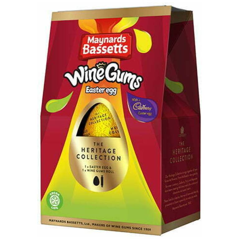 Cadbury Maynards Bassetts Easter Egg with Wine Gums Brits R U.S.