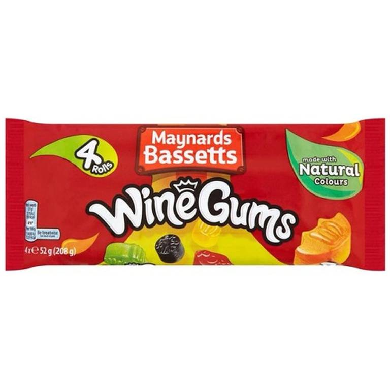 Maynards Bassetts Wine Gums 4 Pack 4 x 52g Brits R U.S.