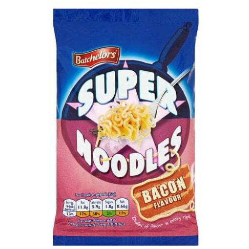 Batchelors Bacon Super Noodles Brits R U.S.