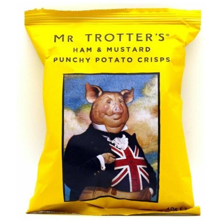 Mr Trotters Ham and Mustard Potato Crisps 40g Brits R U.S.