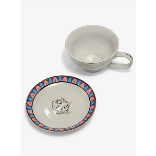 teacup saucer set beauty and the beast chip tss001 b