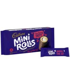 Cadbury Raspberry Mini rolls 5 pack
