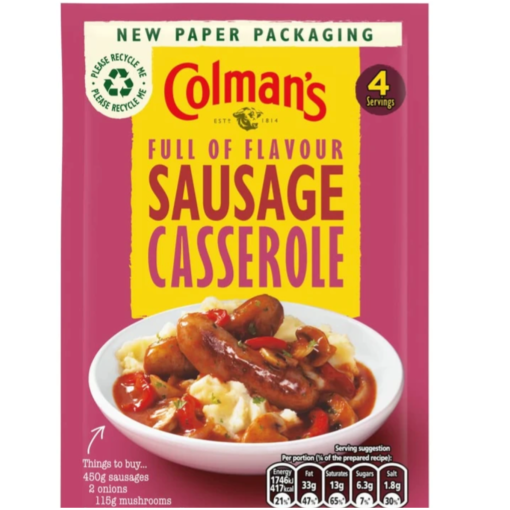 Colmans Sausage Cassarole