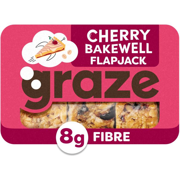 Graze Cherry Bakewell Flapjack Brits R U.S.
