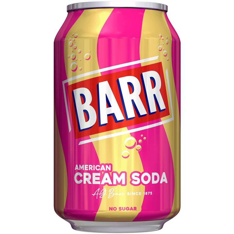 Barrs American Cream Soda 330ml Brits R U.S.