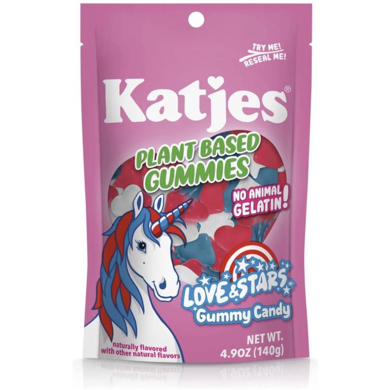 Katjes Love Stars Plant Based Gummies Brits R U S