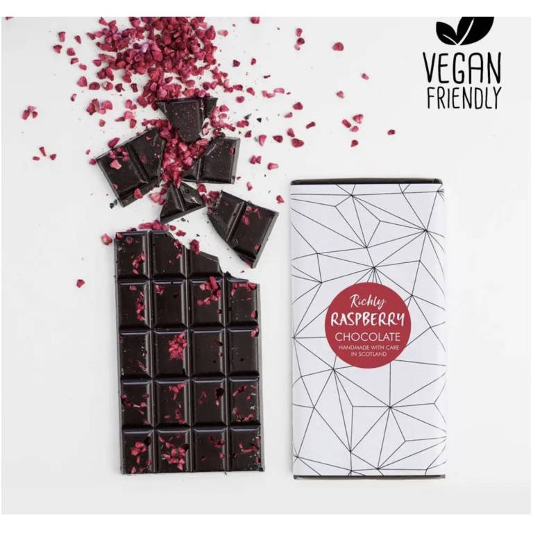 Scottish Chocolate Collection Dark Raspberry Chocolate Bar Brits R U.S.