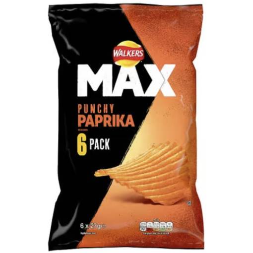 Walkers Max Paprika 6Pack