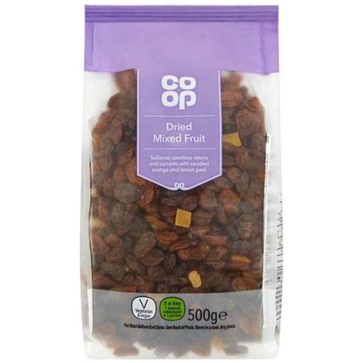 Co op Dried Mixed Fruit 500g