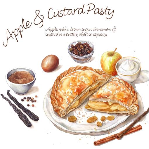 4&20 Apple Custard Pasty 03