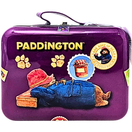 Paddington Bear Cookies Suitcase Tin 01