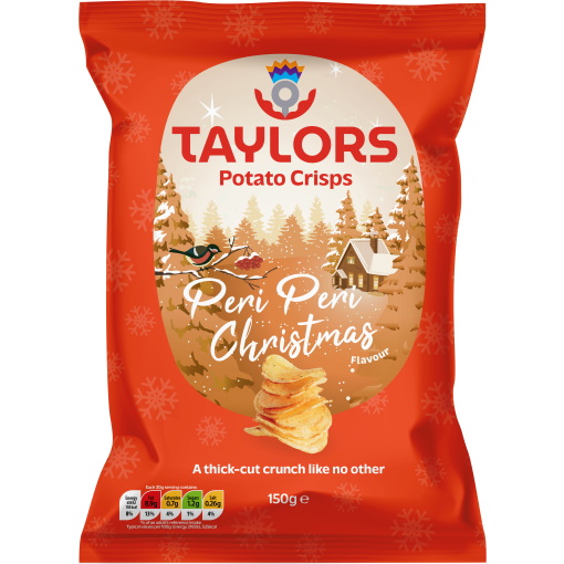 Taylors Festive Peri Peri Christmas Potato Straight Crisps 150g 1
