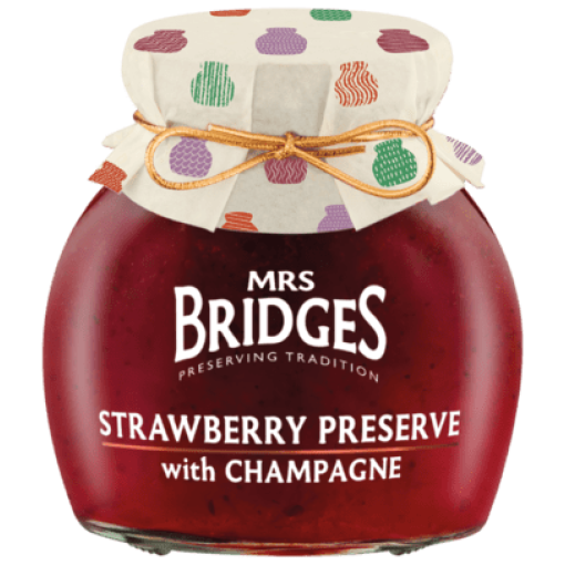 mrs bridges strawberry preserve with champagne
